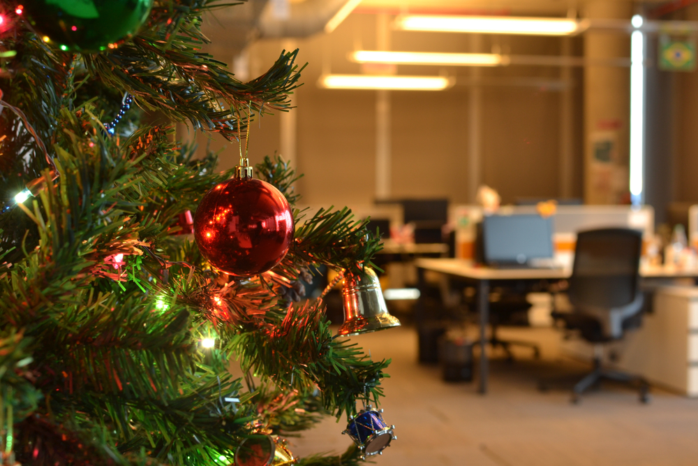 Decoración de navidad para oficinas