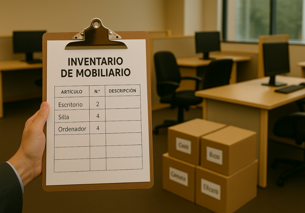 Inventario de mobiliario sobrante