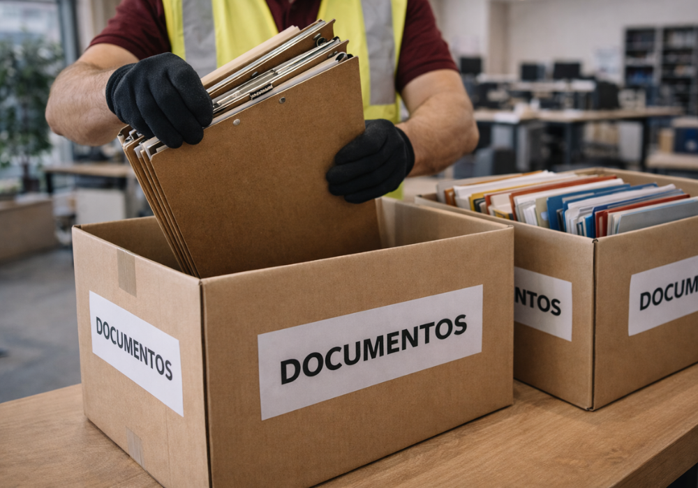 embalaje de documentos