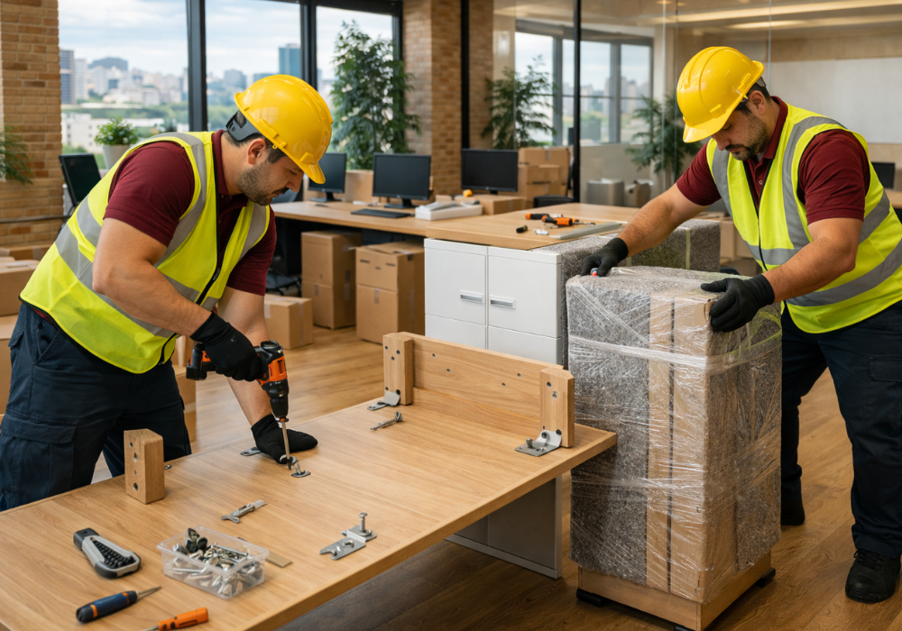 embalaje de mobiliario