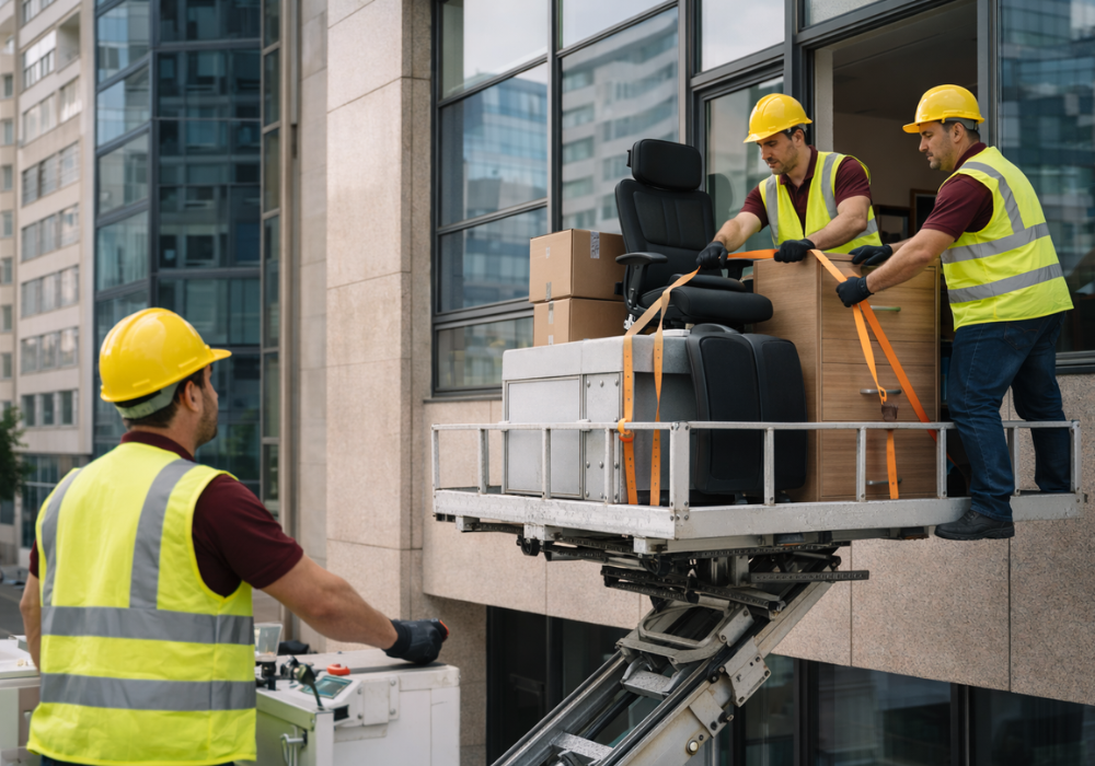 mudanza con elevador