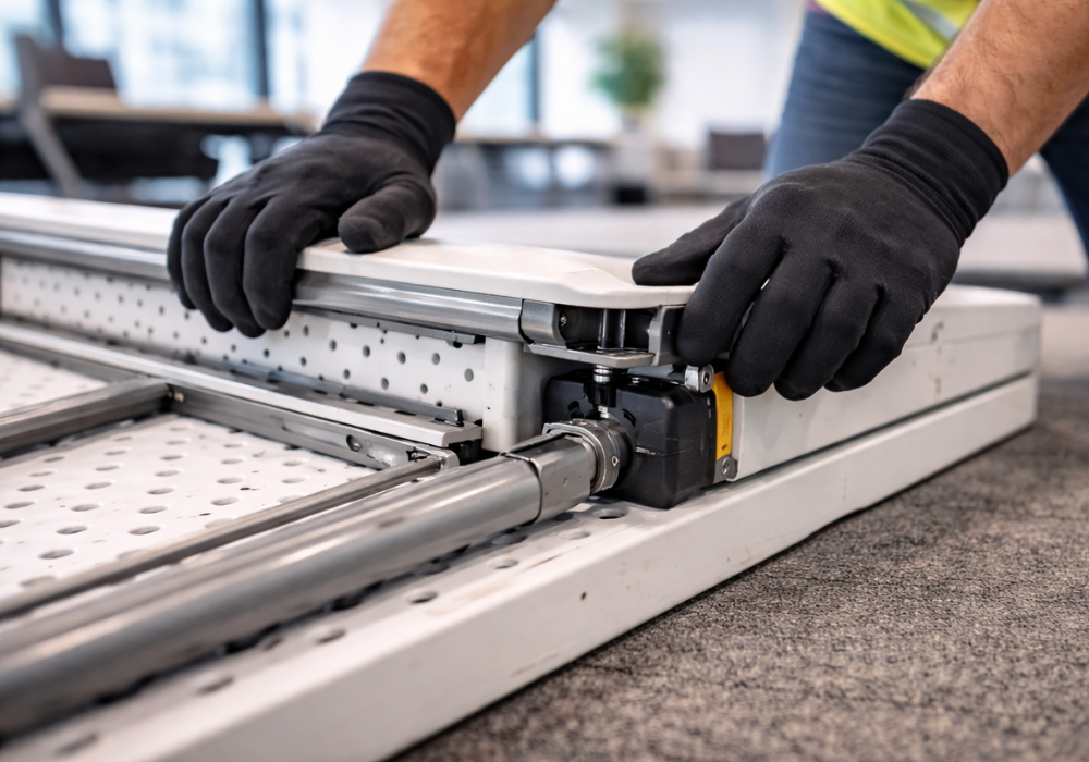 recogida de mesas plegables