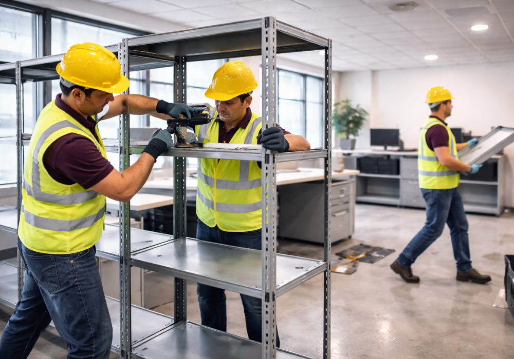 retiro de estanterías