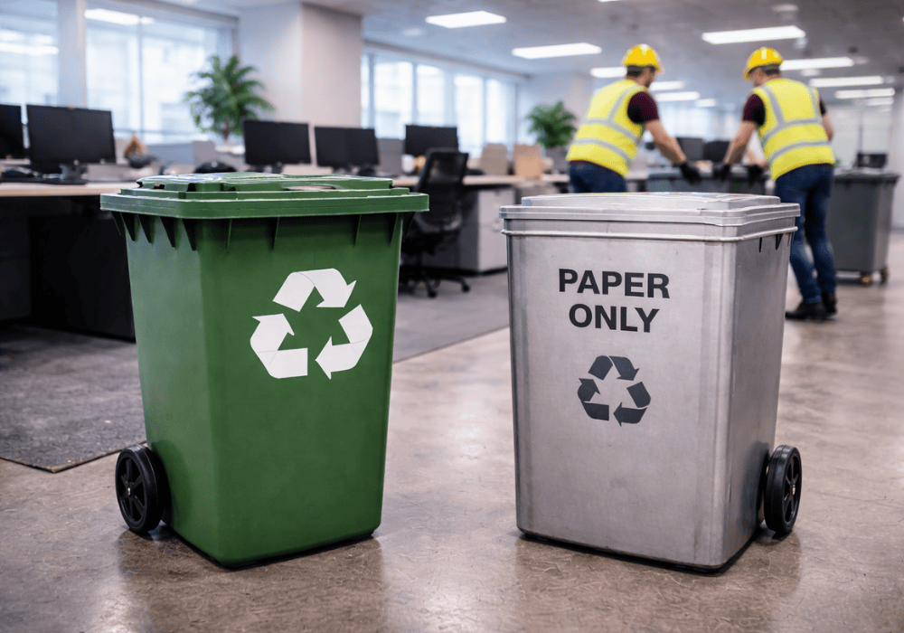 recogida de papeleras grandes