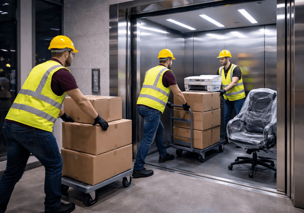 mudanza nocturna de oficinas