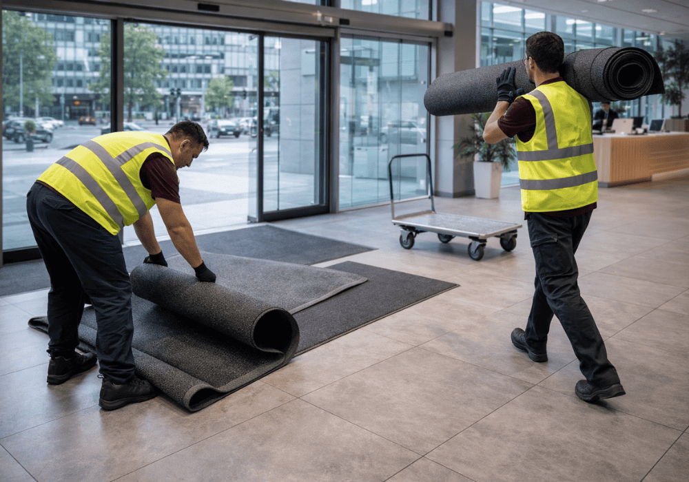 retirada de alfombrillas