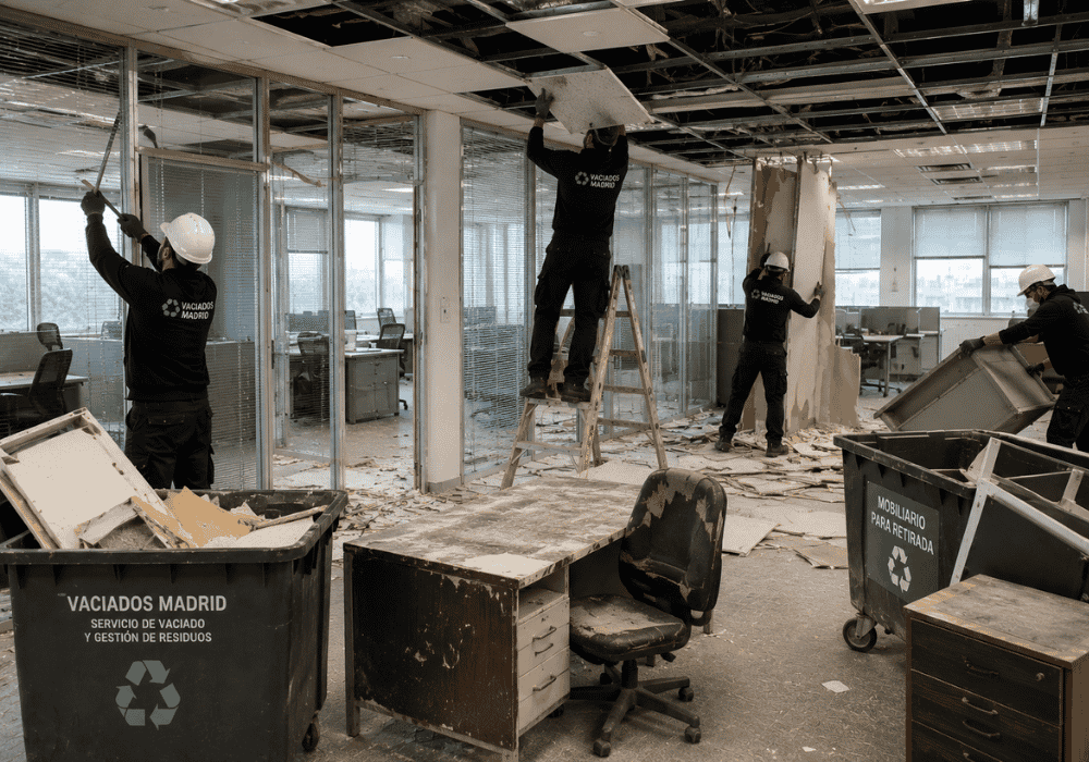 desmantelamiento de oficinas antiguas