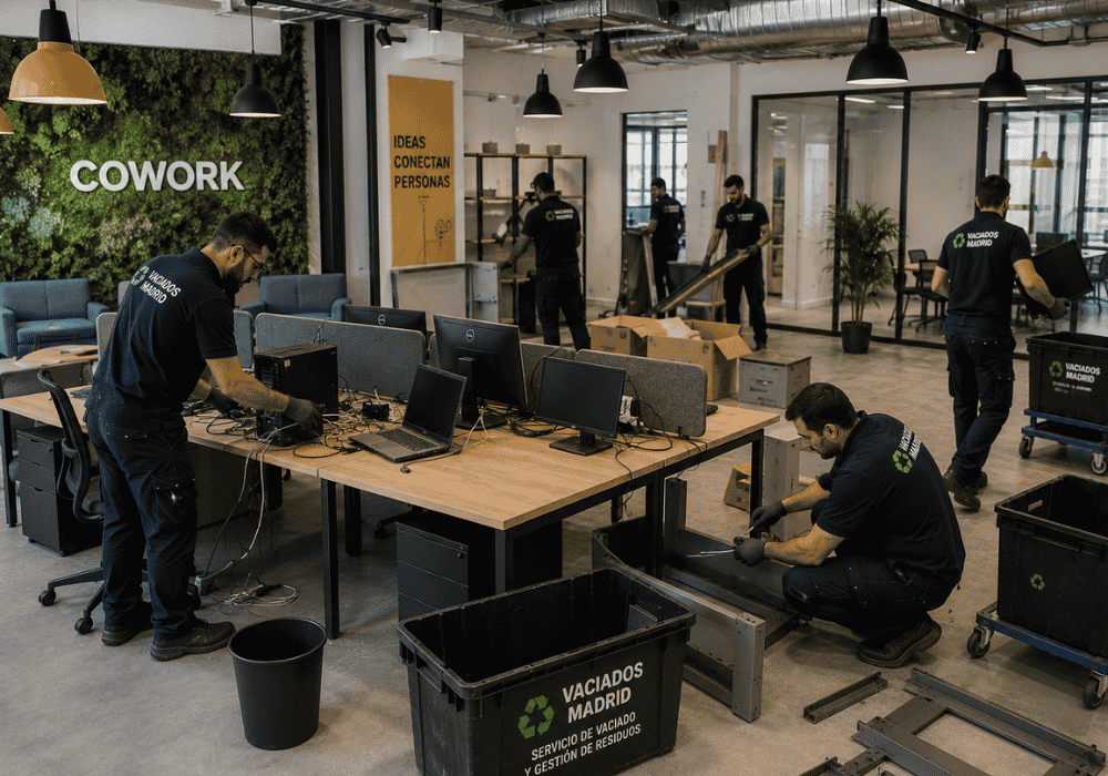 vaciado de coworking