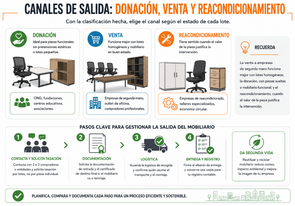Segunda vida del mobiliario de oficina Segunda vida del mobiliario de oficina